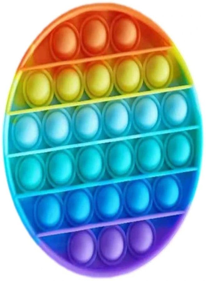 ZILLOQUIL Round Push Pop Bubble Sensory Fidget Toy Set,Pop It Push Pop Silicone -Relief Items Popper Fidget Educational Toys for Special Needs Toys, Family and Friends (Round Popit) - Image 5